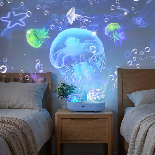 Sterrenprojector Kinderen - Roterende Sterrenhemel Oceaan Nachtlampje
