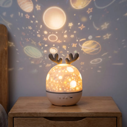 Sterrenprojector Kinderen | Nachtlampje met 6 Projectiepatronen | Sterrenhemel Kinderkamer