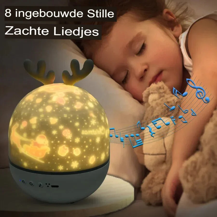 Sterrenprojector Kinderen | Nachtlampje met 6 Projectiepatronen | Sterrenhemel Kinderkamer