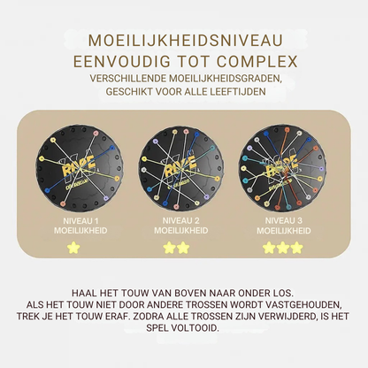 Brainy Knots Spel - Logisch Touw Bordspel voor het Gezin
