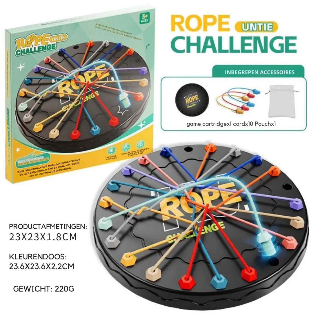 Brainy Knots Spel - Logisch Touw Bordspel voor het Gezin