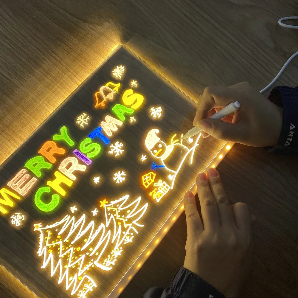 Tekentablet Kinderen | LED Tekenbord Zonder Scherm | Creatief Speelgoed