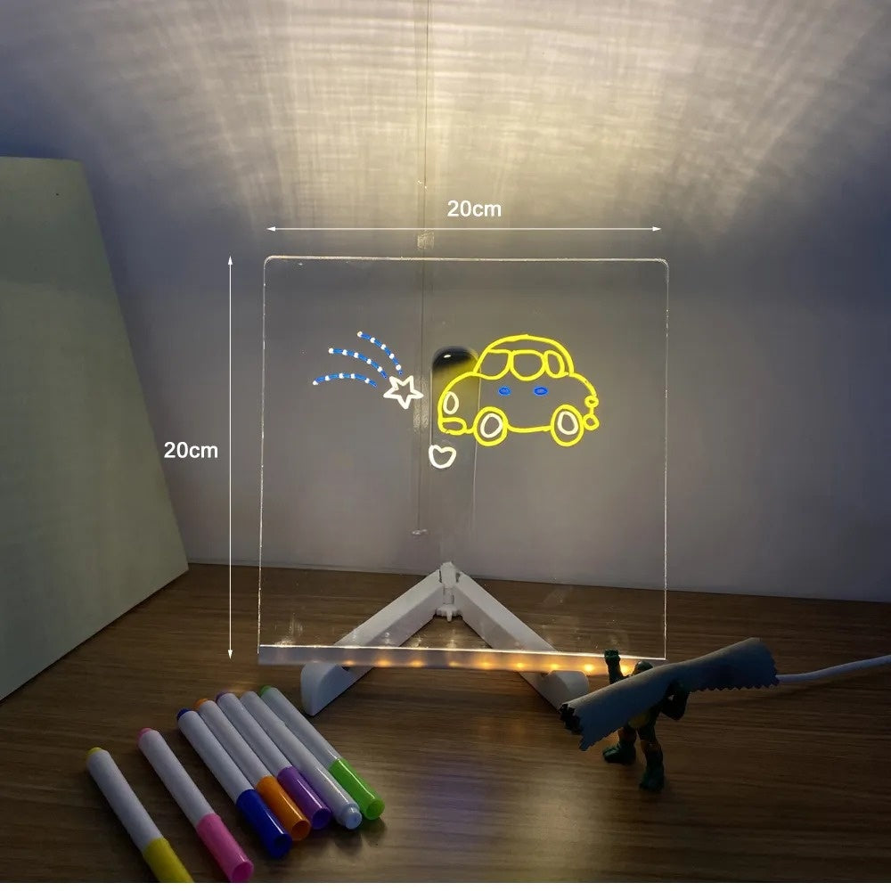 Tekentablet Kinderen | LED Tekenbord Zonder Scherm | Creatief Speelgoed