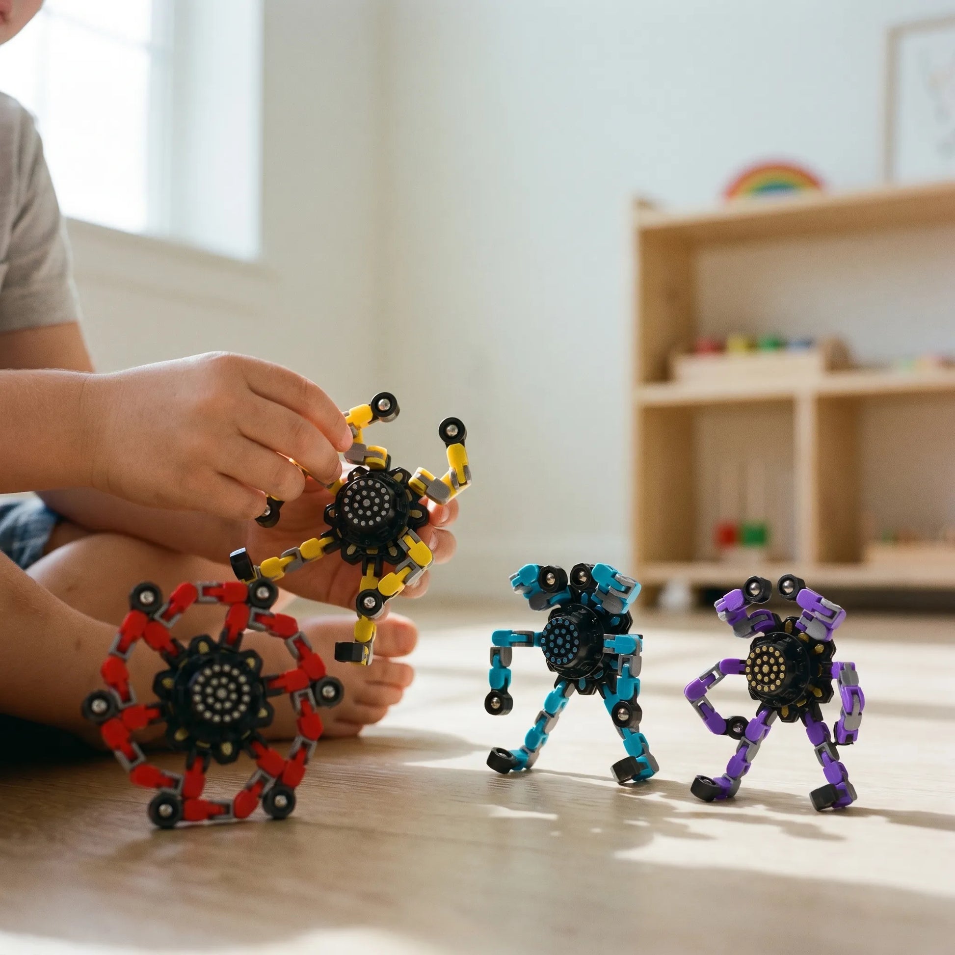 Transformerende Spinner Speelgoed - Vinger Rotator Speelgoed voor Kinderen