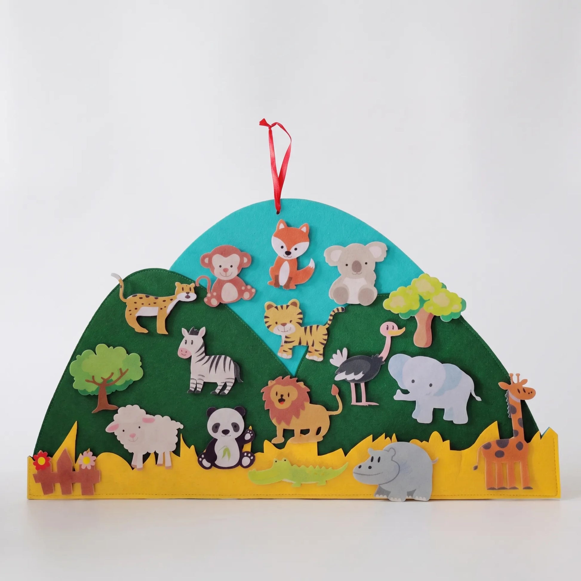 Viltbord Kinderen | Montessori Speelbord met Dieren | Educatief Speelgoed