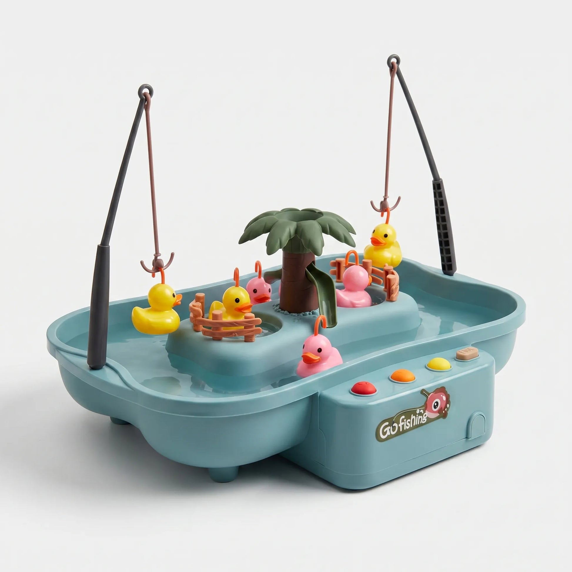 Visbakkie - Interactief Visspel Met Roterende Waterbeweging