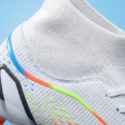 Voetbalschoenen Kinderen | Model met Hoge Schacht en Enkelsteun | Grip op Meerdere Ondergronden