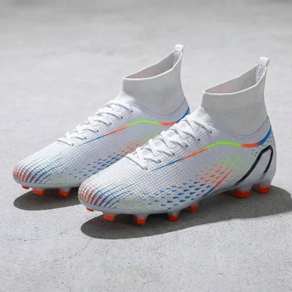 Voetbalschoenen Kinderen | Model met Hoge Schacht en Enkelsteun | Grip op Meerdere Ondergronden