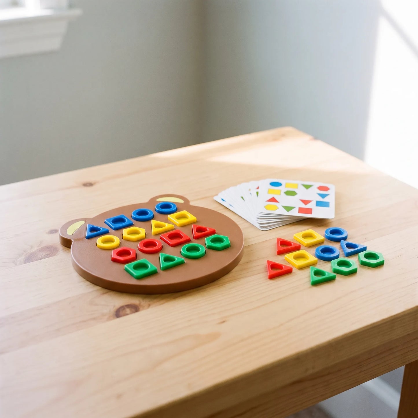Vormenpuzzel Kinderen | Montessori Vormen en Kleuren Sorteerspel | Educatief Speelgoed