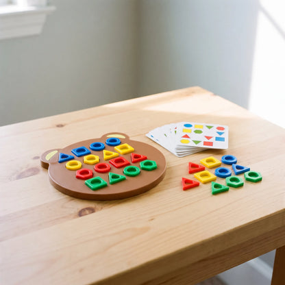 Vormenpuzzel Kinderen | Montessori Vormen en Kleuren Sorteerspel | Educatief Speelgoed