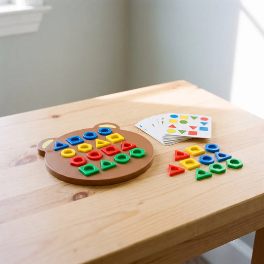 Vormenpuzzel Kinderen | Montessori Vormen en Kleuren Sorteerspel | Educatief Speelgoed