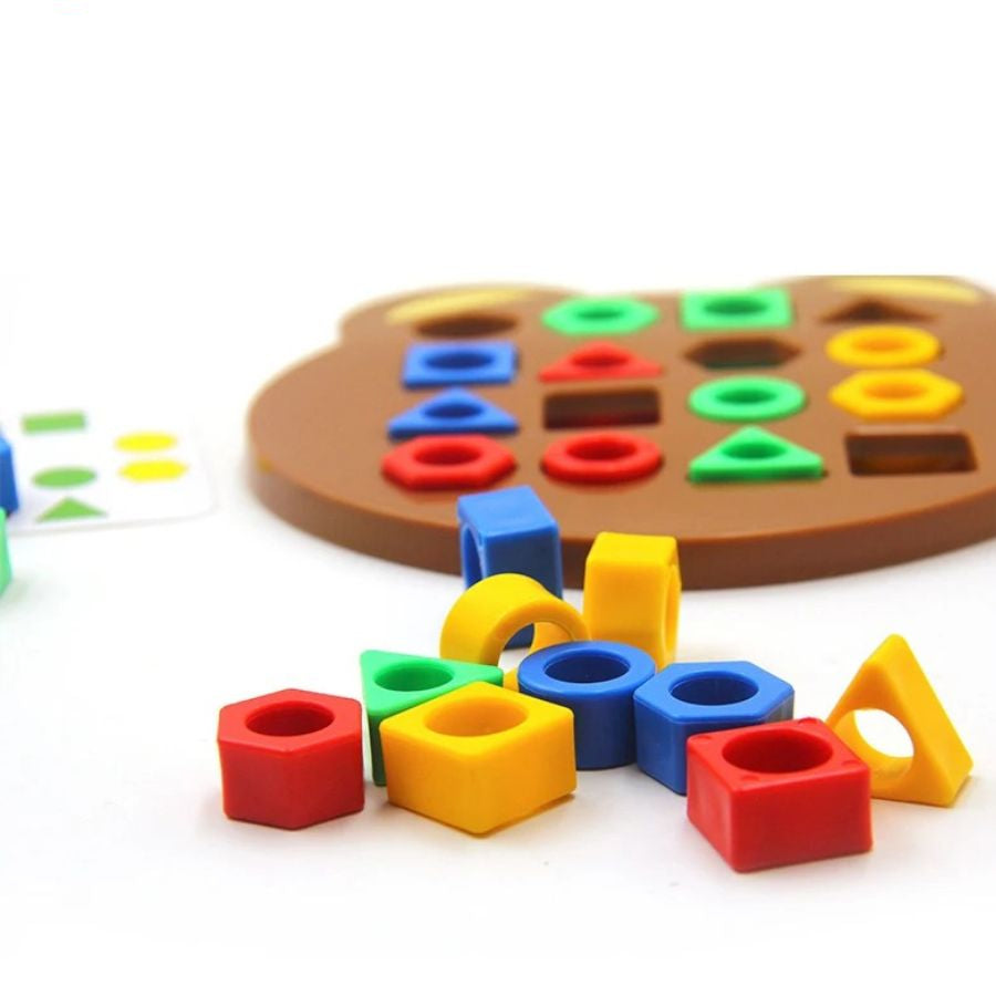 Vormenpuzzel Kinderen | Montessori Vormen en Kleuren Sorteerspel | Educatief Speelgoed