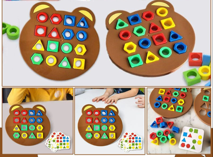 Vormenpuzzel Kinderen | Montessori Vormen en Kleuren Sorteerspel | Educatief Speelgoed