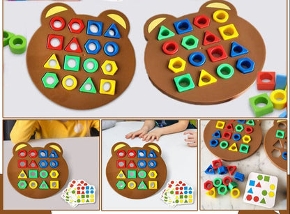 Vormenpuzzel Kinderen | Montessori Vormen en Kleuren Sorteerspel | Educatief Speelgoed