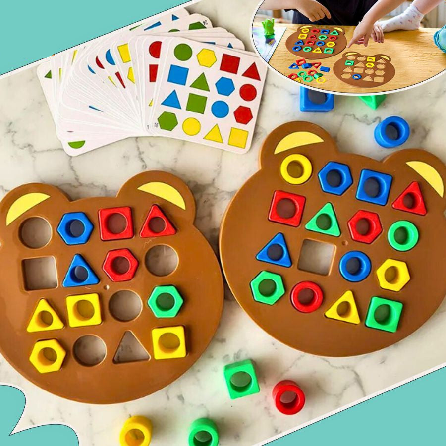 Vormenpuzzel Kinderen | Montessori Vormen en Kleuren Sorteerspel | Educatief Speelgoed