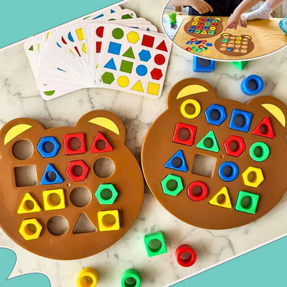 Vormenpuzzel Kinderen | Montessori Vormen en Kleuren Sorteerspel | Educatief Speelgoed