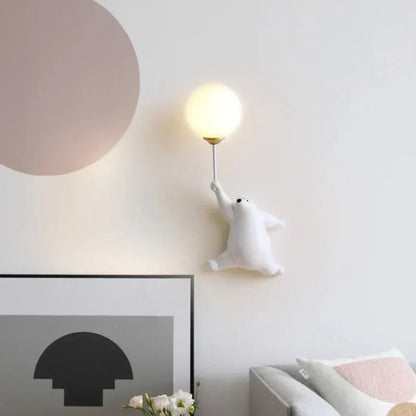 Wandlamp Kinderkamer Teddybeer | LED Nachtlampje voor Babykamer