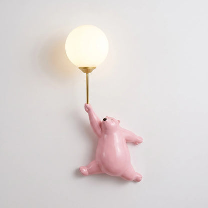 Wandlamp Kinderkamer Teddybeer | LED Nachtlampje voor Babykamer