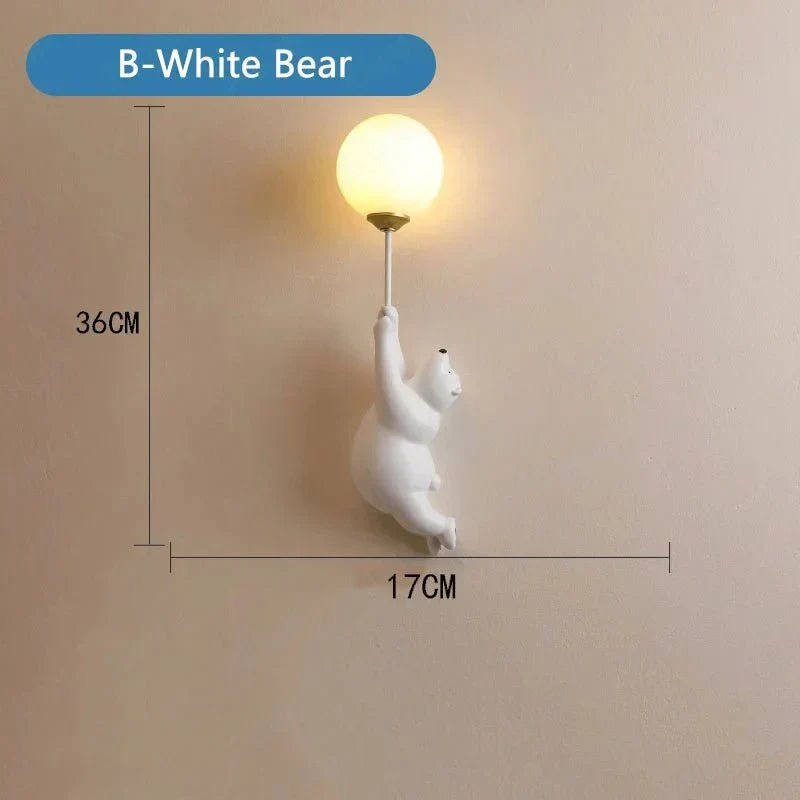 Wandlamp Kinderkamer Teddybeer | LED Nachtlampje voor Babykamer