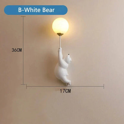Wandlamp Kinderkamer Teddybeer | LED Nachtlampje voor Babykamer