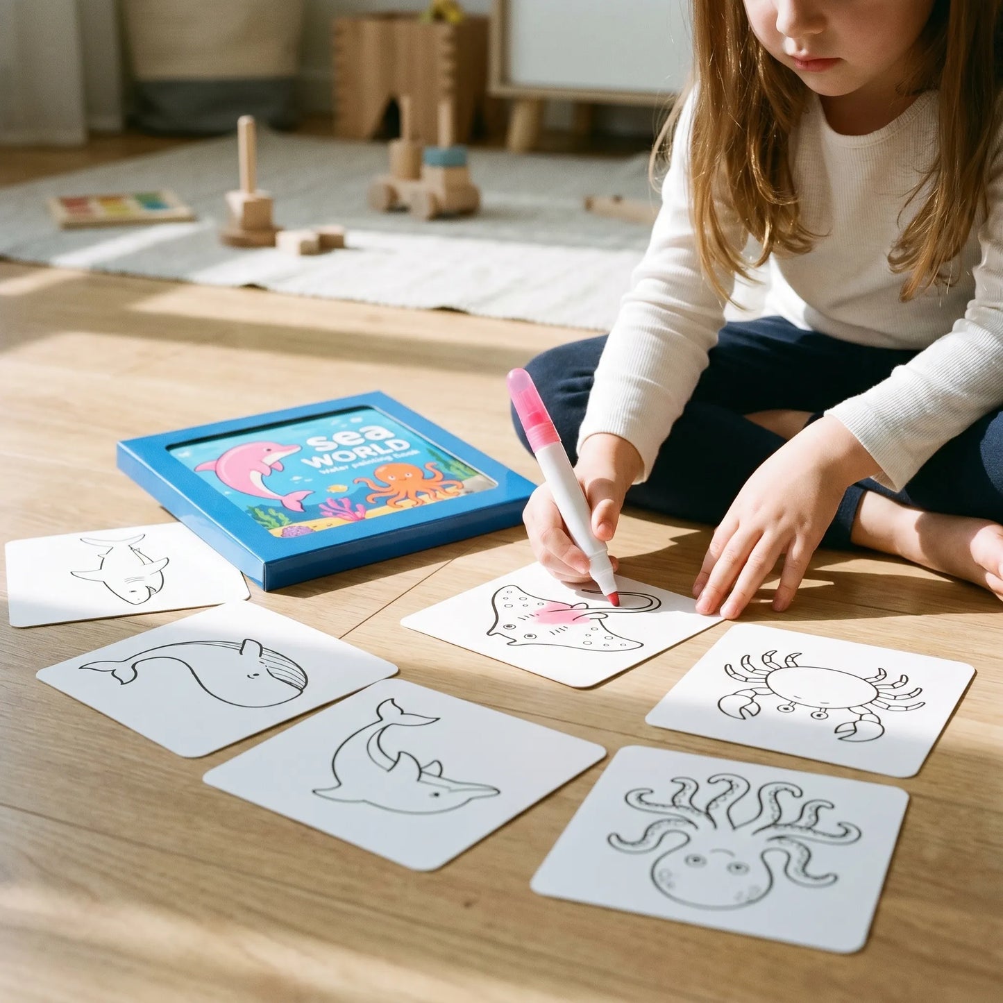 Waterpen Kleurboek - Knoeivrij Kleurboek Voor Kinderen