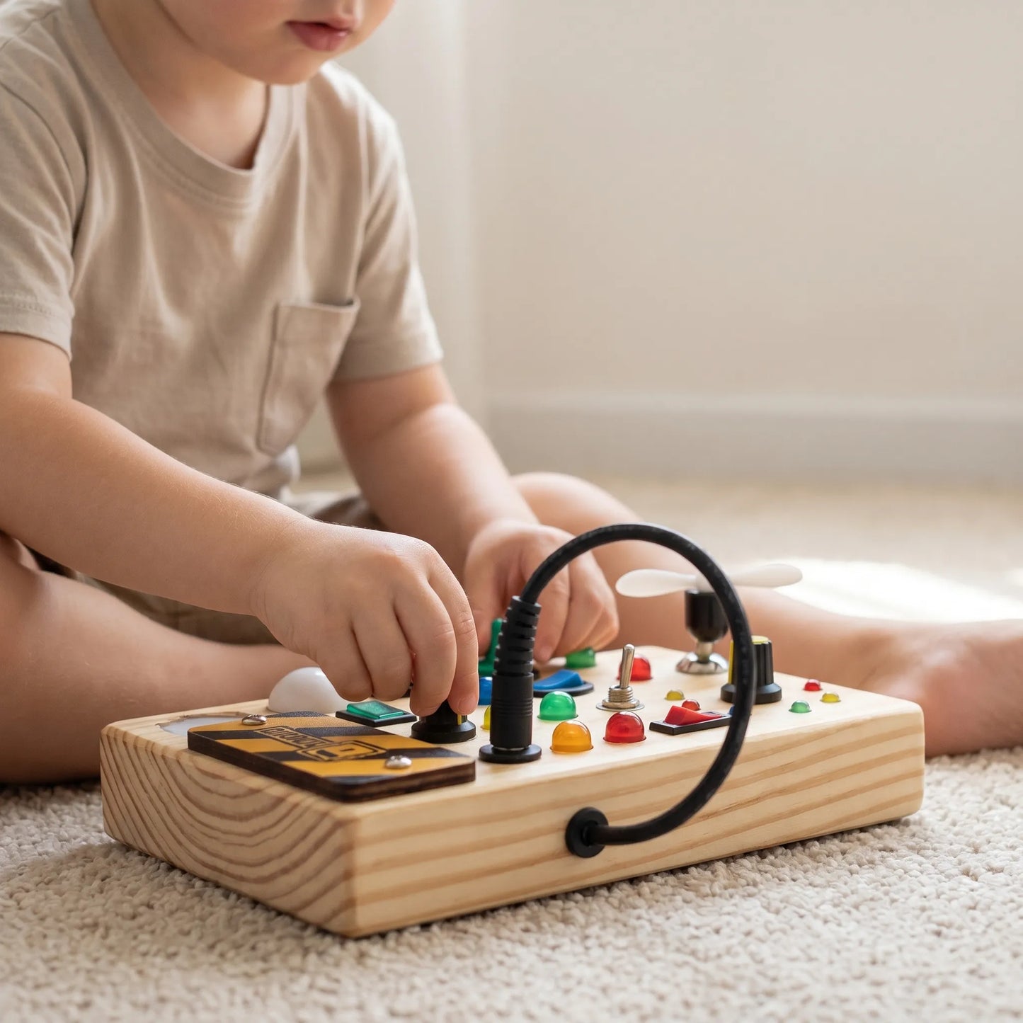 Zintuiglijk Bord Speelgoed – Montessori Activiteitenbord Voor Kinderen