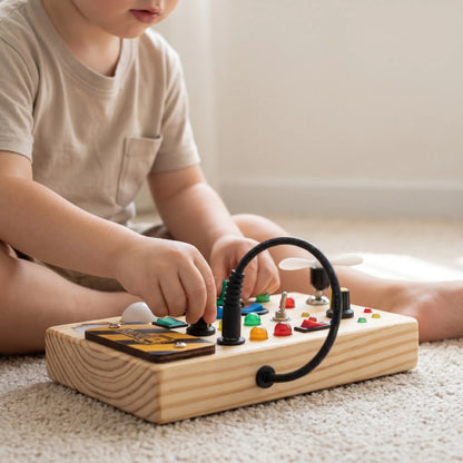Zintuiglijk Bord Speelgoed – Montessori Activiteitenbord Voor Kinderen