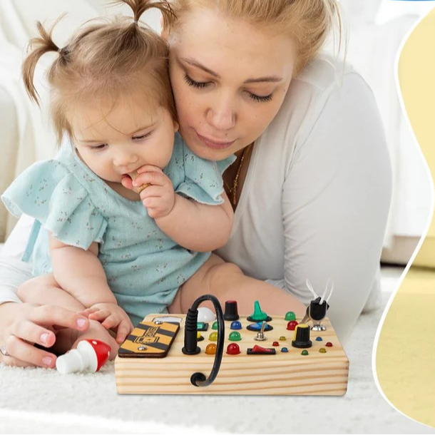 Zintuiglijk Bord Speelgoed – Montessori Activiteitenbord Voor Kinderen