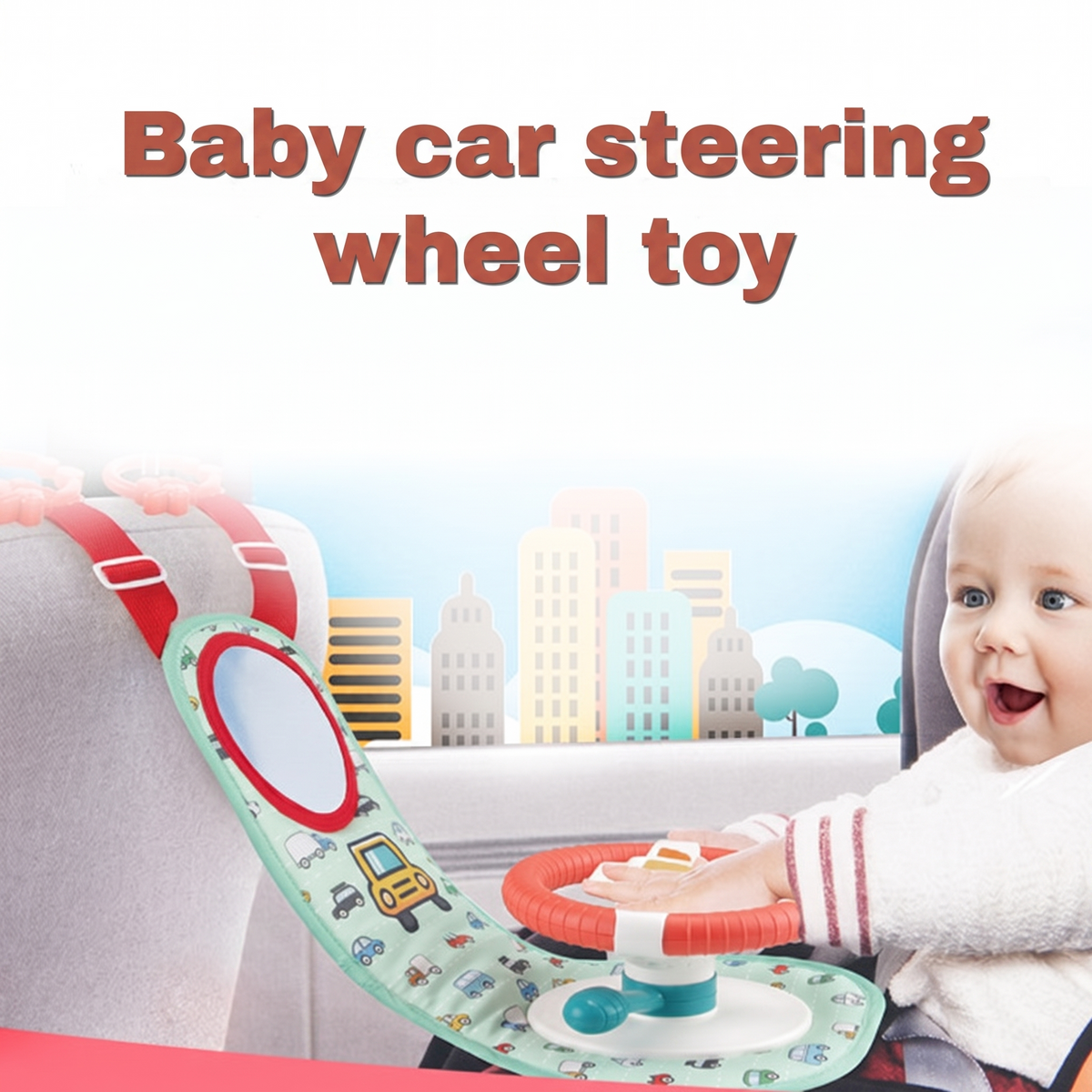 Baby car steering wheel toy