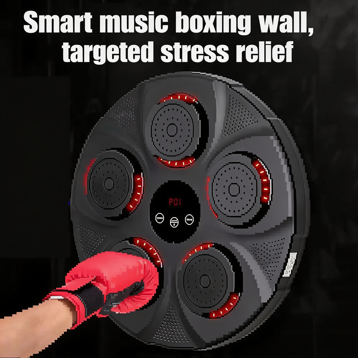 Smart music boxing wall,. targeted stress relief
