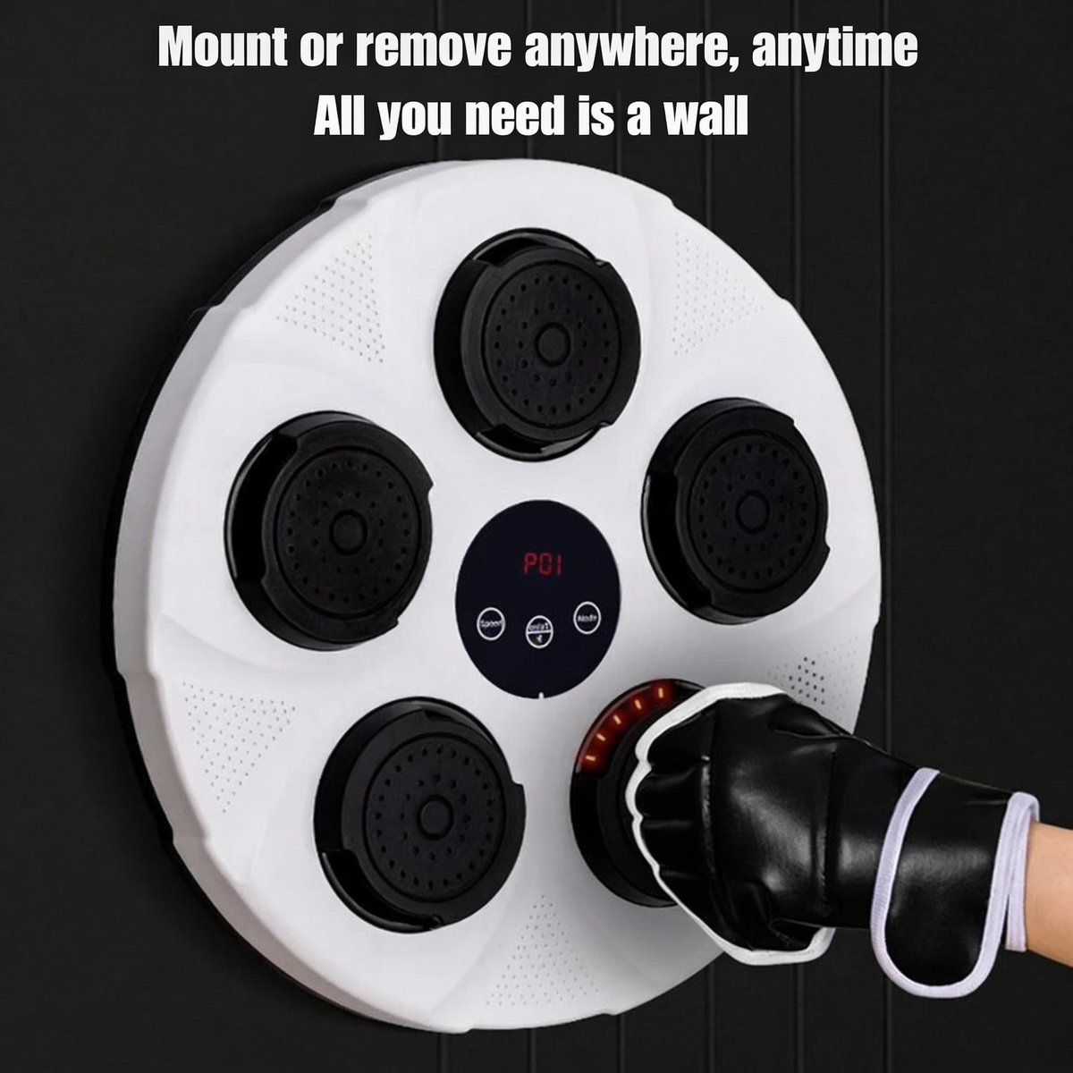 Mount or remove anywhere, anytime. All you need is a wall