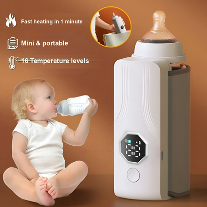 Fast warming in 1 minute. Mini & portable. 16 Temperature levels