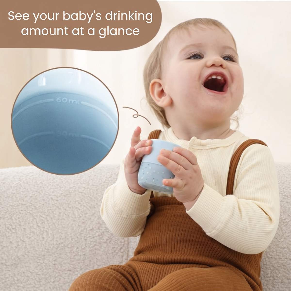 See your baby's drinking amount at a glance