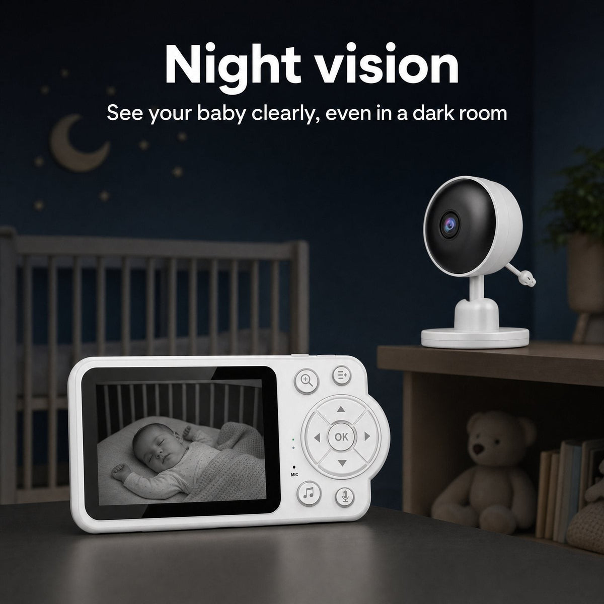 Babyfoon met camera nachtzicht