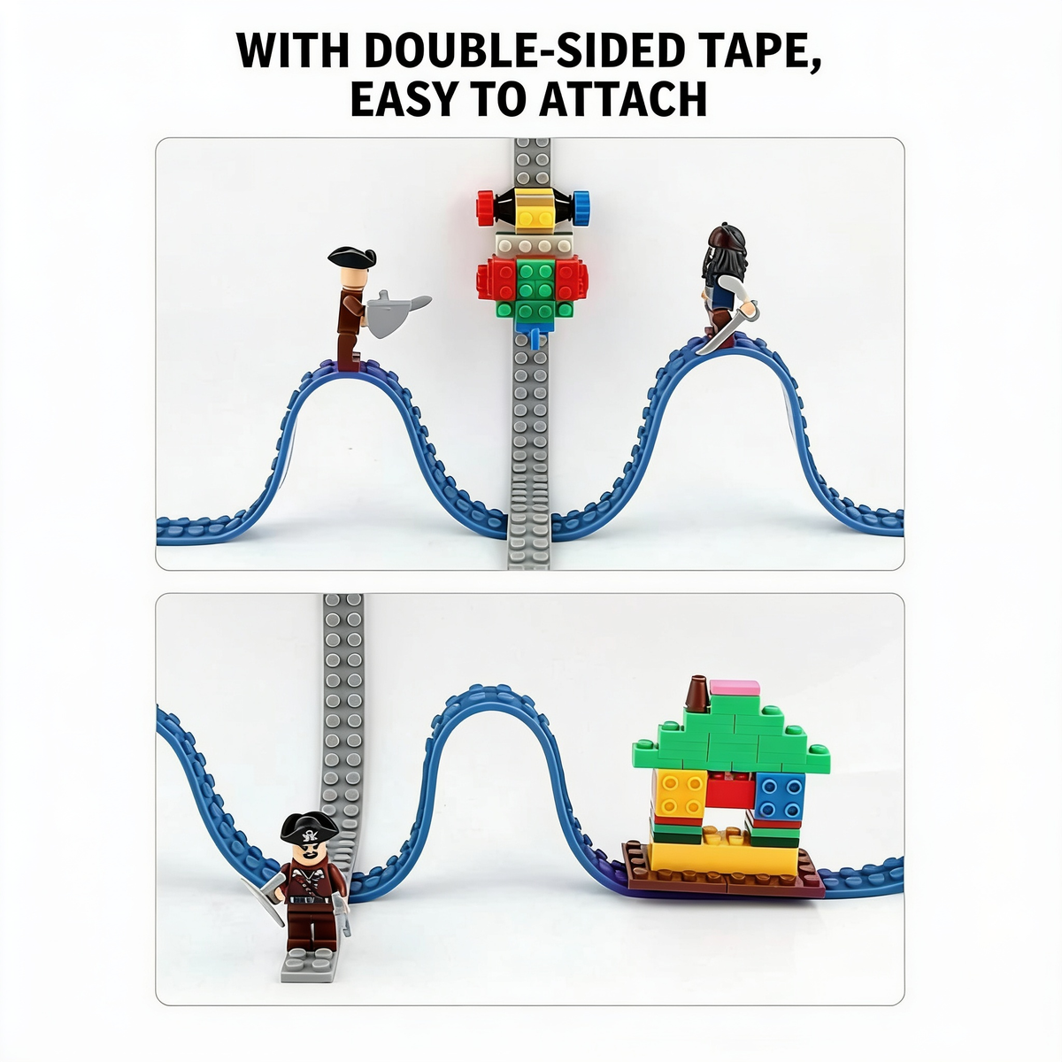 WITH DOUBLE-SIDED TAPE, EASY TO ATTACH