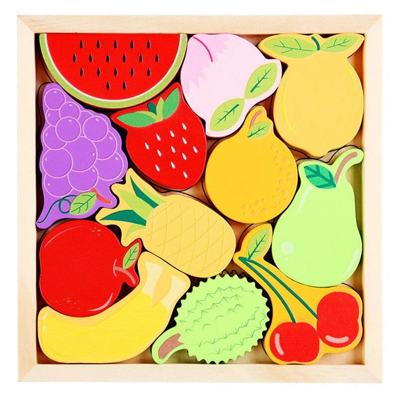Houten Dierenpuzzel – Montessori Dieren Blokpuzzel Voor Peuters