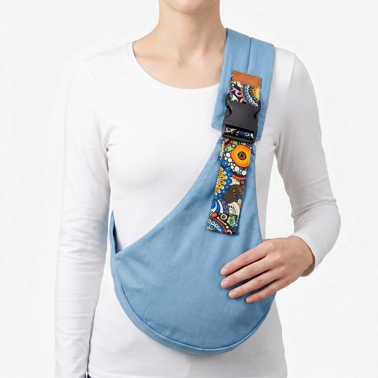 Baby Draagdoek – Handsfree Crossbody Babydrager
