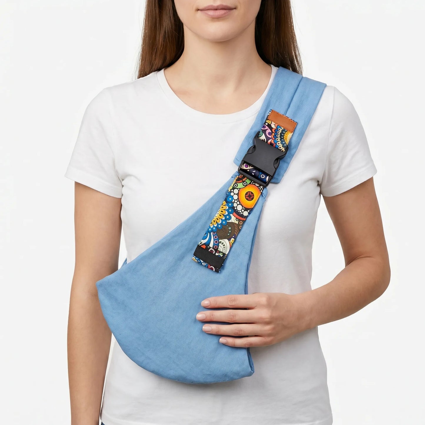 Baby Draagdoek – Handsfree Crossbody Babydrager
