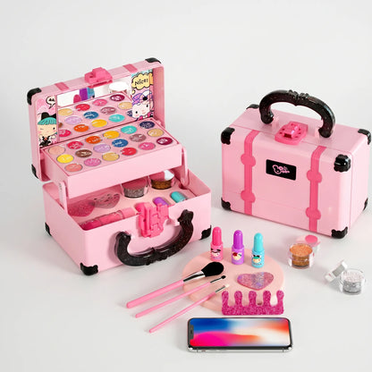 Set de maquillage jouet pour enfants - Ensemble de jeu de rôle beauté