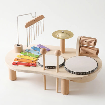 Montessori Houten Muziektafel – Multi-instrumenten Muziekset Voor Kinderen