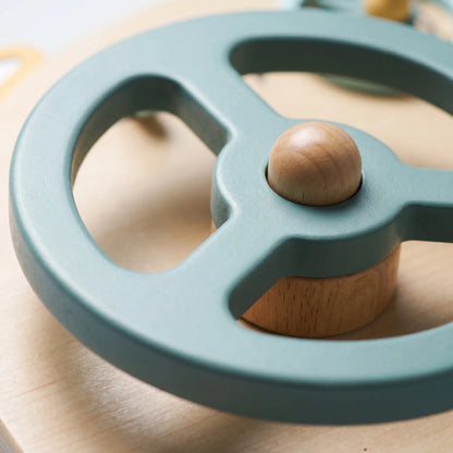 Houten Stuurwiel Activiteitenbord – Montessori Rijden Activiteiten Speelgoed
