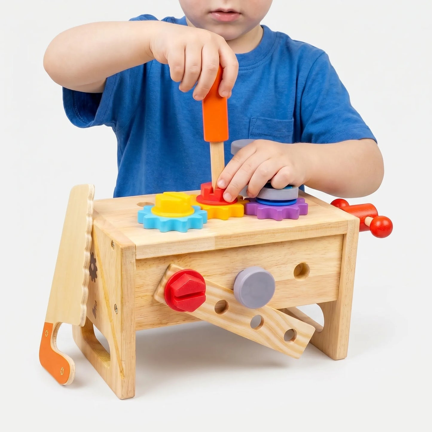Montessori Peuter Gereedschapsset – Houten Werkbank Toolbox Speelgoed