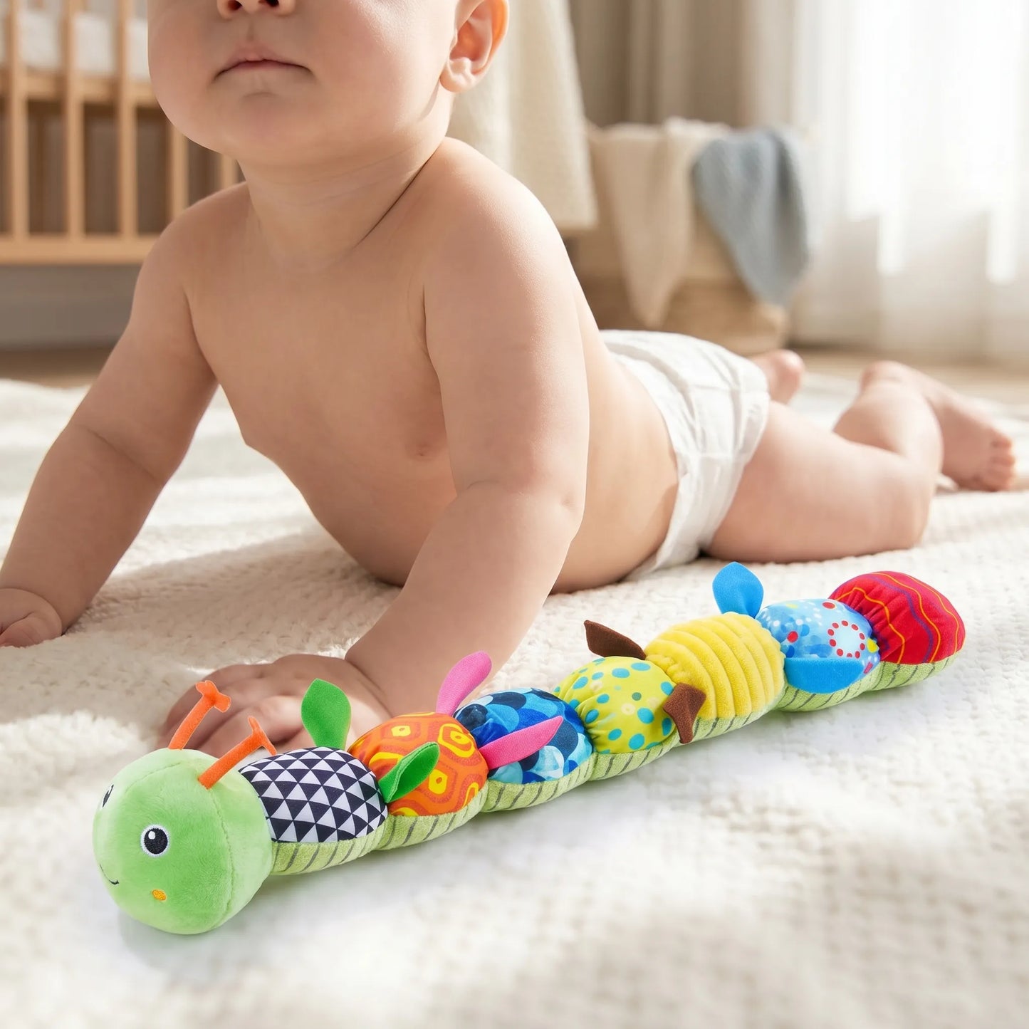 Pluche Worm – Muzikaal Knuffeldier Speelgoed