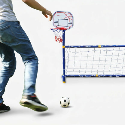 Voetbal- en Basketbalset – 2-in-1 Buitensportset Voor Kinderen
