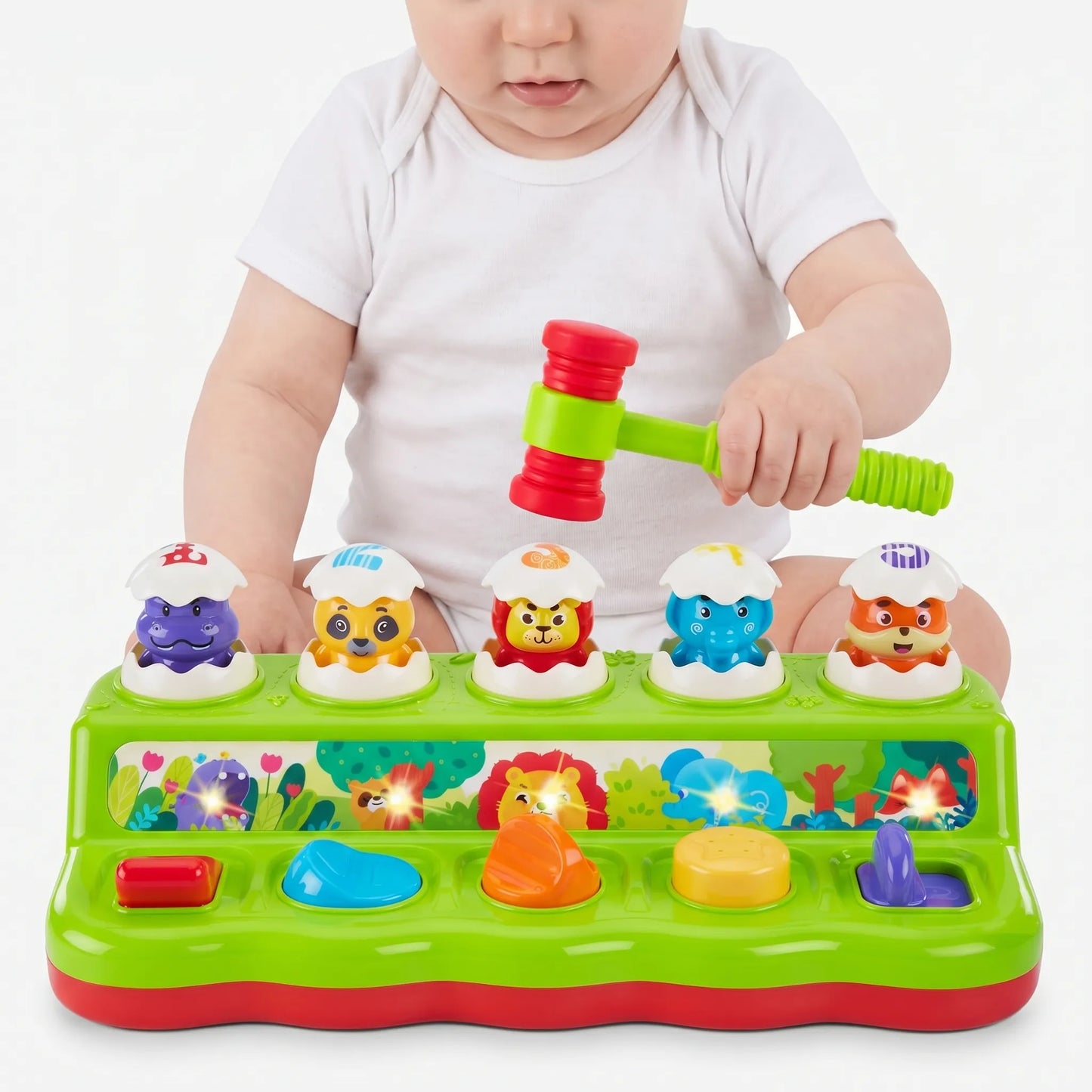 Dierenslaanspeelgoed – Whack-a-Dier Pop-up Spel Met Muziek