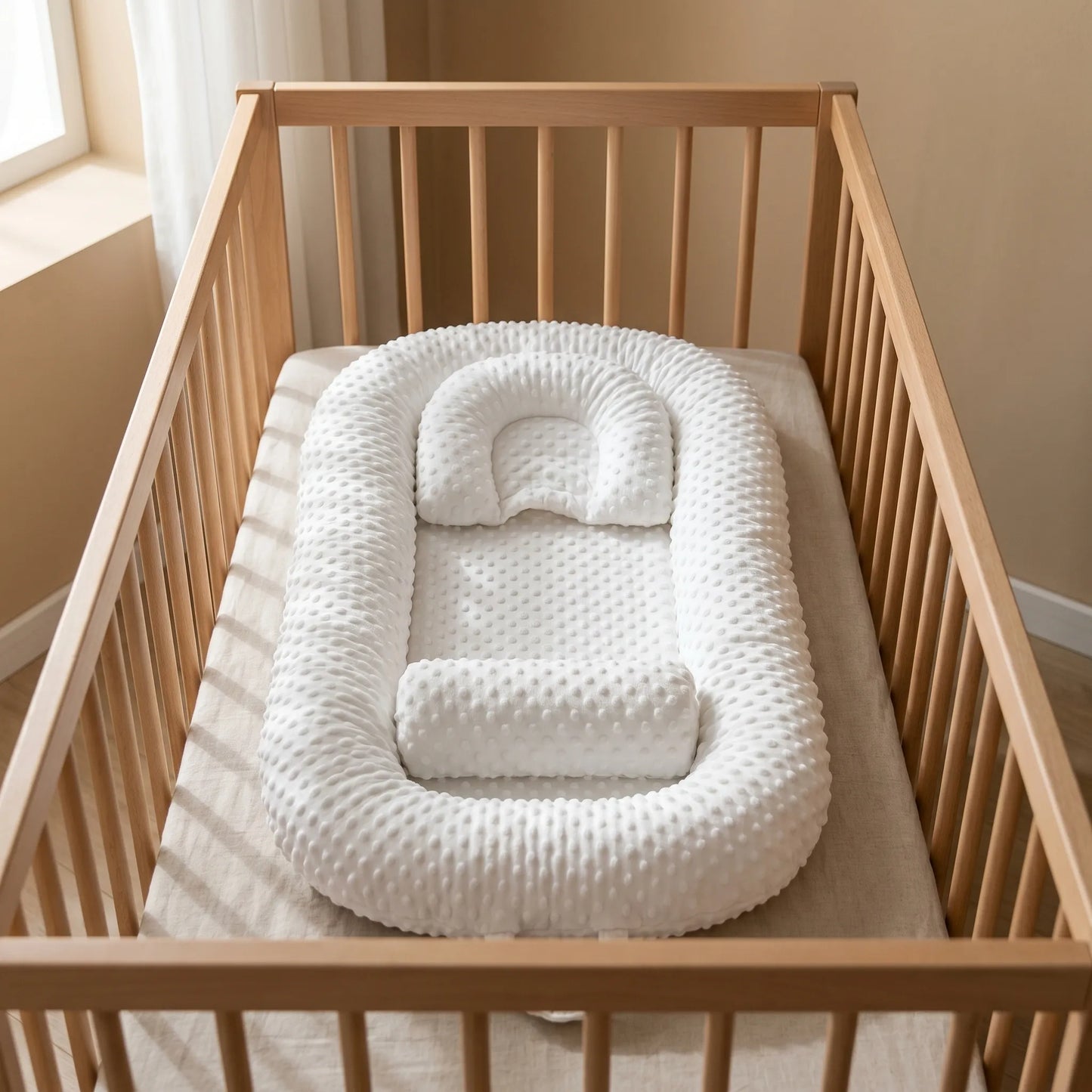 Opvouwbare Babylounger - Draagbaar Babyslaapkussen