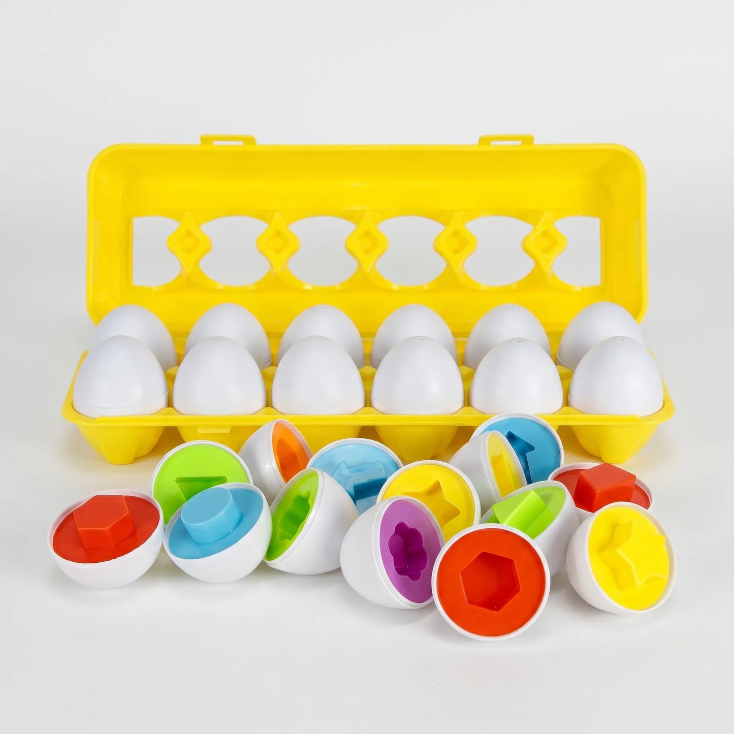 Montessori Ei Puzzel Speelgoed – Ei Kleur- En Vormenspel Voor Peuters