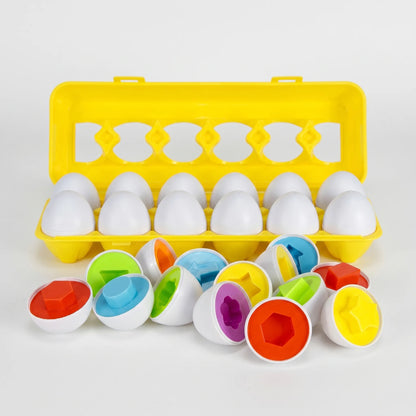 Montessori Ei Puzzel Speelgoed – Ei Kleur- En Vormenspel Voor Peuters