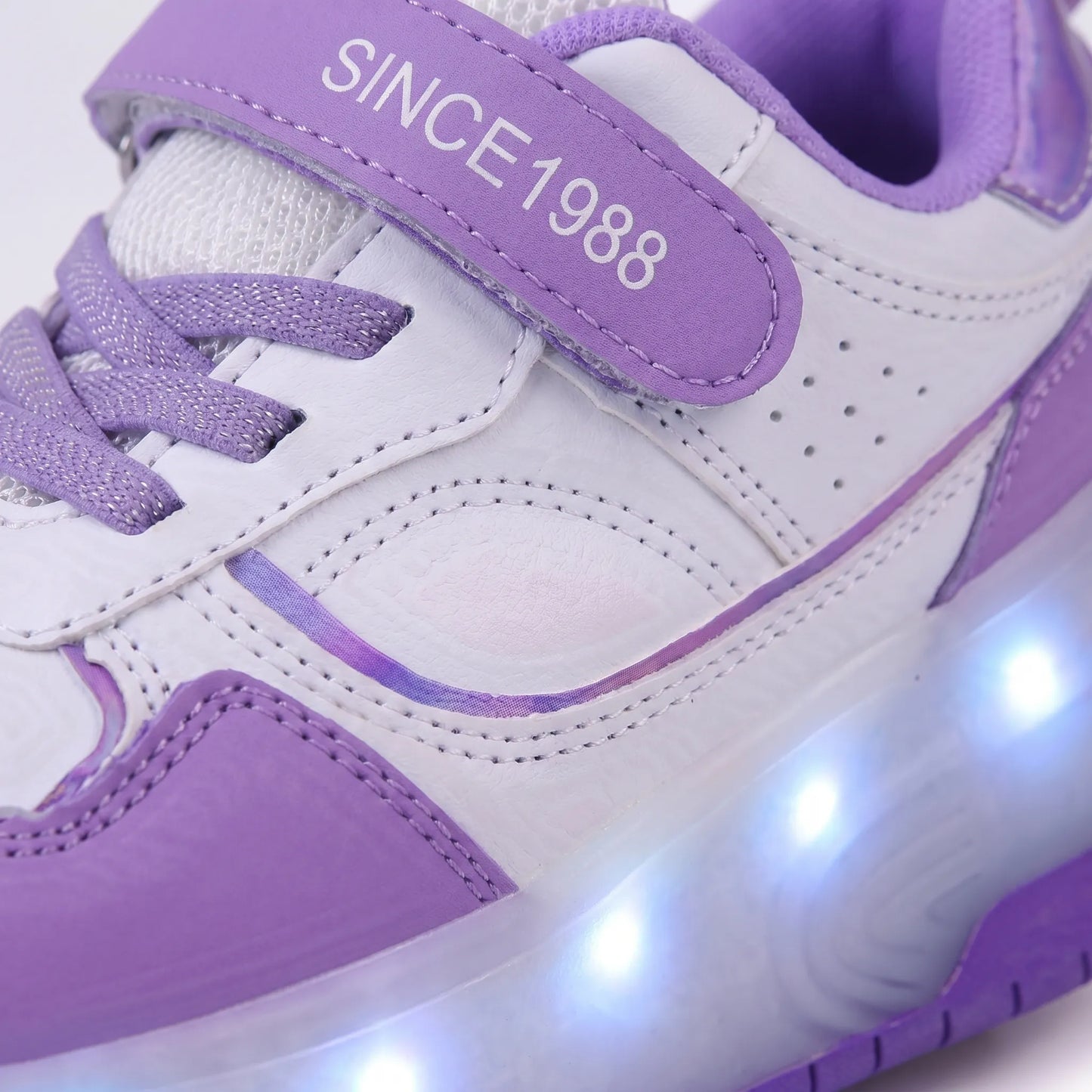 Kinder Rolschoenen – Lichtgevende Klittenband Sneakers Met Wieltjes
