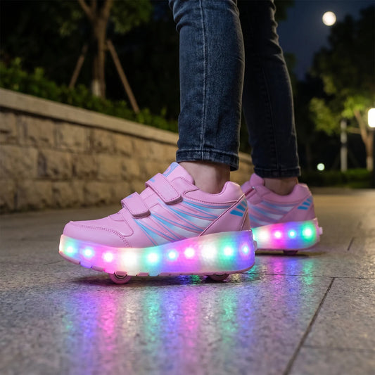 Schoenen Met Wieltjes – Lichtgevende Rolsneakers Voor Kinderen